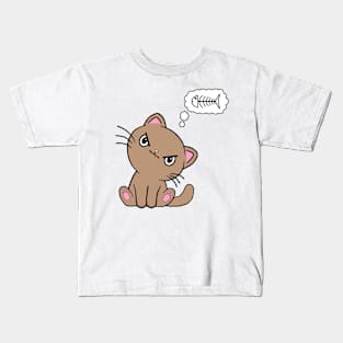 Hungry cat Kids T-Shirt